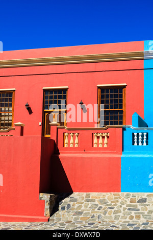 Bunte Häuser, Bo-Kaap, Kapstadt, Western Cape, Südafrika Stockfoto