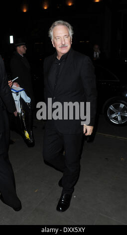 Gambit - Film Weltpremiere nach Partei auf das Corinthia Hotel Featuring: Alan Rickman Where: London UK wenn: 7. November 2012 Stockfoto