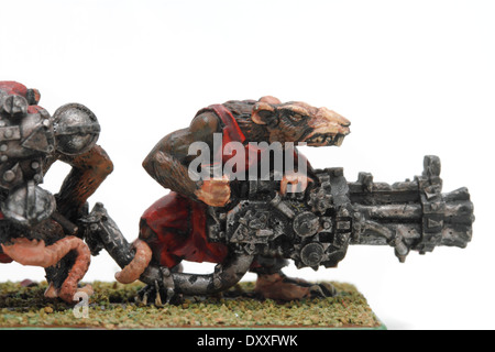Skaven Ratling Pistole gemalt von Fotograf Stockfoto