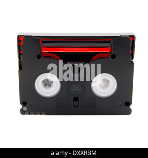 alten Camcorder Band auf weißem Hintergrund Stockfoto