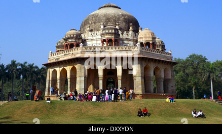 Lodi Gardens, New Delhi, Indien am Weihnachtstag. Stockfoto