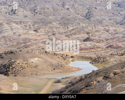 Landschaft der Region Kachetien (in der Nähe von David Gareja) Georgien. Stockfoto