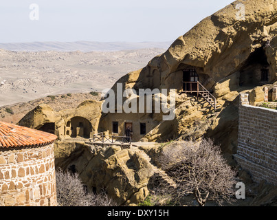 David Gareja Fels gehauene Höhle Kloster in Kakhetia Region, Georgia. Stockfoto