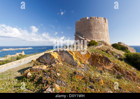 Langosardo Turm in Santa Teresa Gallura, Santa Teresa Gallura, Sardinien, Italien Stockfoto