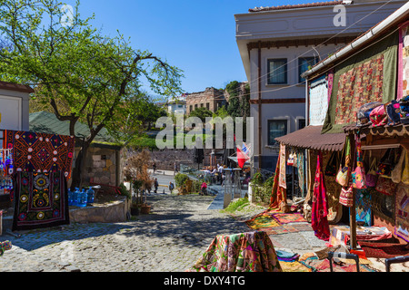 Laden und Restaurant in der Nähe von Aya Sofya, Stadtteil Sultanahmet, Istanbul, Türkei Stockfoto