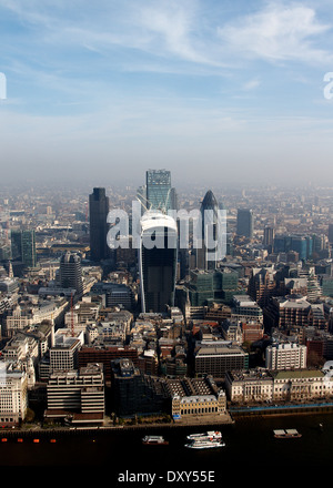 City of London und Umgebung. Stockfoto