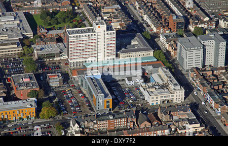 Luftaufnahme der Teesside University in Middlesborough Stockfoto