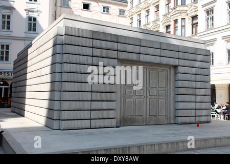 Rachel Whiteread Holocaust-Mahnmal berechtigt namenlose Bibliothek und errichtet im Jahr 2000 Juden Platz Vienna Stockfoto