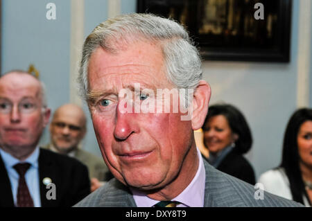 Hillsborough, Nordirland. 1. April 2014 - Prinz Charles, Prinz von Wales, trifft sich mit Northern Ireland Tourist Board-Mitgliedern bei der Hillsborough Castle Credit: Stephen Barnes/Alamy Live News Stockfoto