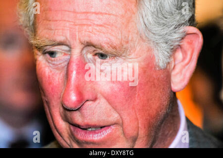 Hillsborough, Nordirland. 1. April 2014 - Prinz Charles, Prinz von Wales, trifft sich mit Northern Ireland Tourist Board-Mitgliedern bei der Hillsborough Castle Credit: Stephen Barnes/Alamy Live News Stockfoto