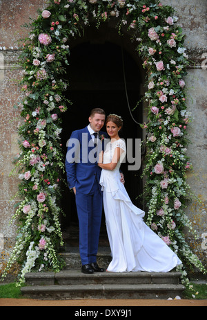 Die Hochzeit von "Made In Chelsea" Sterne Millie Mackintosh und Rapper Professor Green (richtiger Name Stephen Manderson) Stockfoto