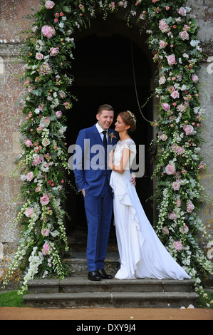 Die Hochzeit von "Made In Chelsea" Sterne Millie Mackintosh und Rapper Professor Green (richtiger Name Stephen Manderson) Stockfoto