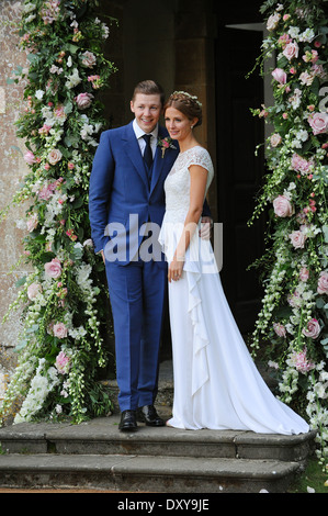 Die Hochzeit von "Made In Chelsea" Sterne Millie Mackintosh und Rapper Professor Green (richtiger Name Stephen Manderson) Stockfoto