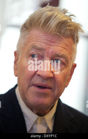 David Lynch trifft Präsident von Bydgoszcz Rafal Bruski Polen mit: David Lynch wo: Bydgoszcz Polen bei: 24. November 2012 Stockfoto