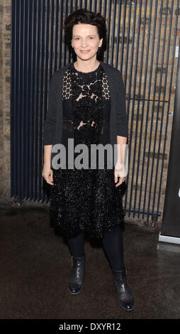 Juliette Binoche besucht eine Screening von "Einem anderen Womans Leben" als Bestandteil der französischen Filmfestival im IFI mit: Juliette Binoche Where: Dublin Irland wenn: 24. November 2012 Stockfoto