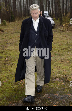 David Lynch besucht eine verlassene deutsche Sprengstoff-Fabrik mit Polen: David Lynch wo: Bydgoszcz Polen bei: 24. November 2012 Stockfoto