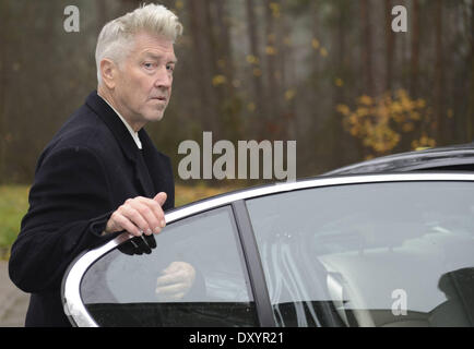 David Lynch besucht eine verlassene deutsche Sprengstoff-Fabrik mit Polen: David Lynch wo: Bydgoszcz Polen bei: 24. November 2012 Stockfoto