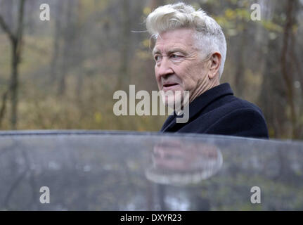 David Lynch besucht eine verlassene deutsche Sprengstoff-Fabrik mit Polen: David Lynch wo: Bydgoszcz Polen bei: 24. November 2012 Stockfoto