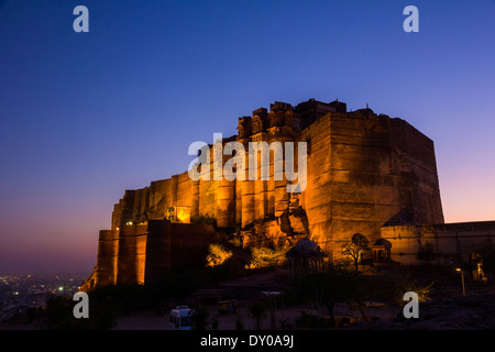 Mehrangarh Fort in Jodhpur, Rajasthan, Indien Stockfoto