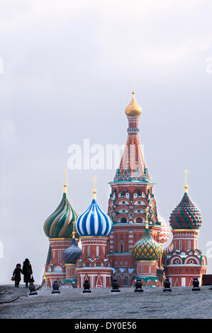 St Basils Kathedrale auf dem Roten Platz in Moskau. Stockfoto