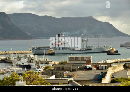 RFA schwarz Rover Liegeplätze in Simons Town Marine Hafen 04.01.2014 Stockfoto