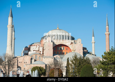 Blick auf die berühmte Hagia Sophia Museum in der Sultanahmet-Viertel von Istanbul-Türkei Stockfoto