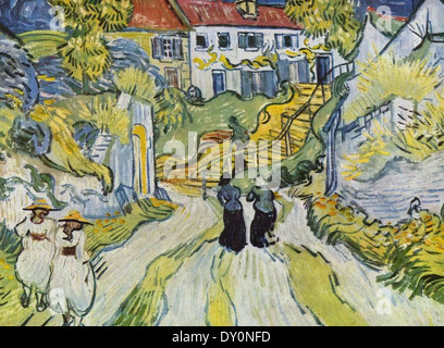 Vincent Van Gogh Treppe von Auvers Stockfoto