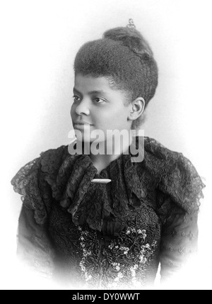IDA B.WELLS (1862-1931) afro-amerikanische Journalist und Suffragette über 1893 Stockfoto