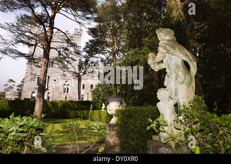 Irland, Co. Donegal, Glenveagh Castle, italienischer Garten Stockfoto
