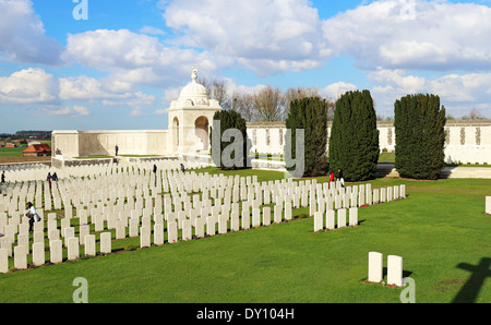 Tyne Cot Weltkrieg ein Friedhof in Flandern Belgien Stockfoto