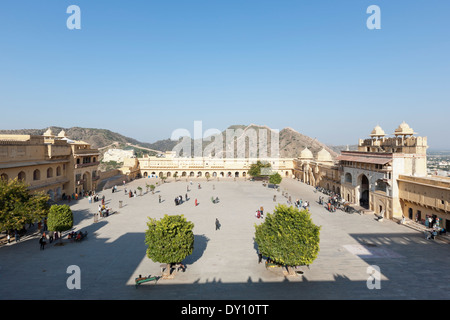 Bernstein, Rajasthan, Indien. Amber Fort-Palast Stockfoto