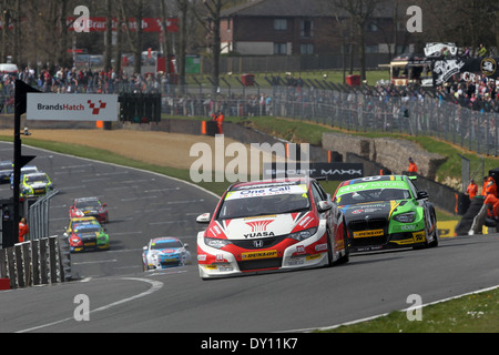 Matt Neal (GBR) Honda Yuasa Racing Team Honda Civic Tourer Stockfoto