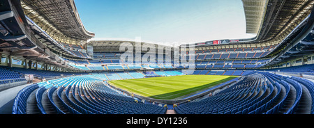 Estadio Santiago Bernabeu ist ein All-Sitzer Fußballstadion in Madrid, Spanien Stockfoto