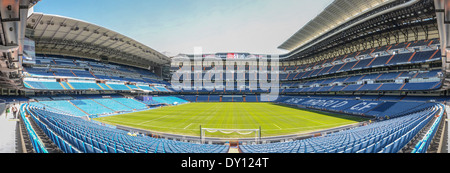 Estadio Santiago Bernabeu ist ein All-Sitzer Fußballstadion in Madrid, Spanien Stockfoto