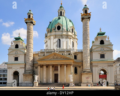 Wiener Karlskirche, Vienna, Stockfoto