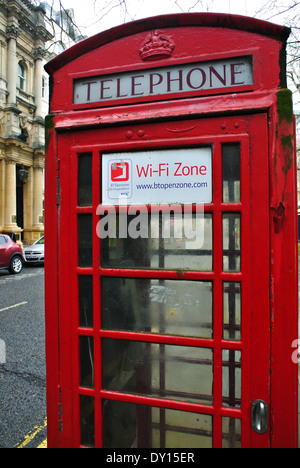 Telefon-Box wi-Fi Zone www.btopenzone.com Stockfoto