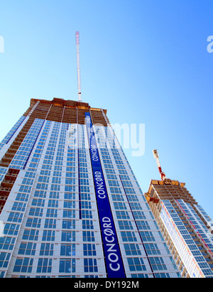 Neue Wohngebäude im Bau in Toronto, Kanada Stockfoto