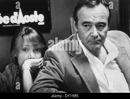 Sissy Spacek und Jack Lemmon, am Set des Films, "Fehlt", 1982 Stockfoto