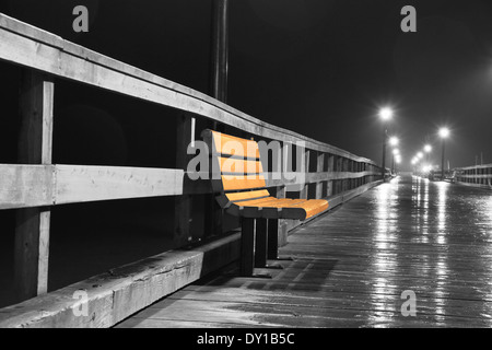 Einsame Bank Stockfoto