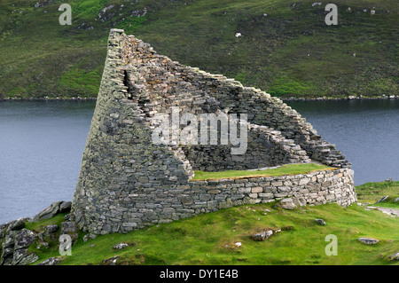 Dun (Dun Chàlabhaigh) Carloway Broch, Isle of Lewis, Western Isles, Schottland, UK Stockfoto