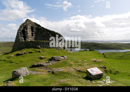 Dun (Dun Chàlabhaigh) Carloway Broch, Isle of Lewis, Western Isles, Schottland, UK Stockfoto