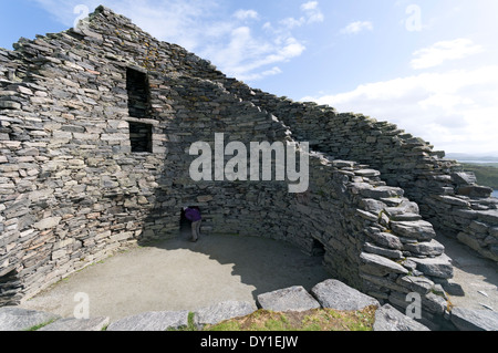 Dun (Dun Chàlabhaigh) Carloway Broch, Isle of Lewis, Western Isles, Schottland, UK Stockfoto