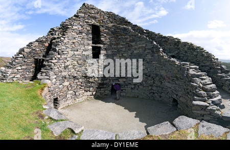 Dun (Dun Chàlabhaigh) Carloway Broch, Isle of Lewis, Western Isles, Schottland, UK Stockfoto