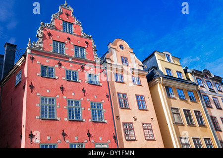 Stortorget Zentralplatz Gamla Stan Stockholm Schweden Stockfoto