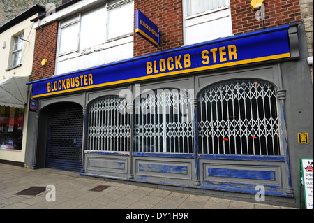 Blockbuster-Videothek, geschlossen, UK Stockfoto