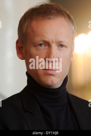 München, Deutschland. 3. April 2014. Zukünftige Direktor des bayerischen Staates Ballett, Igor Selenski, auf einer Pressekonferenz in München, 3. April 2014. Klitschko wird seine neue Position am 1. September 2016 antreten. Foto: TOBIAS HASE/DPA/Alamy Live-Nachrichten Stockfoto