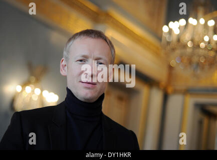 München, Deutschland. 3. April 2014. Zukünftige Direktor des bayerischen Staates Ballett, Igor Selenski, nach einer Pressekonferenz in München, 3. April 2014. Klitschko wird seine neue Position am 1. September 2016 antreten. Foto: TOBIAS HASE/DPA/Alamy Live-Nachrichten Stockfoto