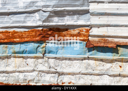 Grunge rostigen Metallwand detaillierte Foto Hintergrundtextur Stockfoto