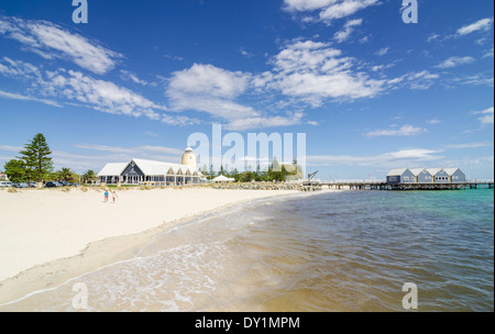 Busselton Strand, Steg und Vorland Café, Busselton, Western Australia Stockfoto