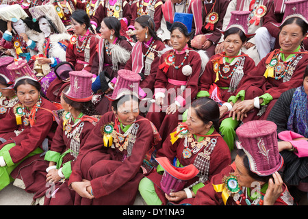 Leh, Ladakh, Indien. Ladakh Festival. Stockfoto